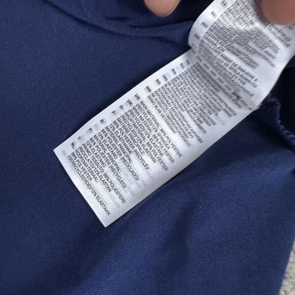 Adidas Polo Shirt Womens Large Navy Ultimate Heather UPF 50 Ritz Carlton - Picture 6 of 11